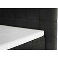 BOXSPRINGBETT 180/200 cm  in Schwarz  - Eichefarben/Schwarz, Design, Holz/Textil (180/200cm) - Esposa