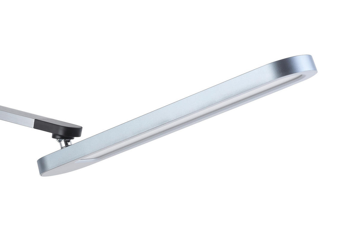 LED ÍRÓASZTALI LÁMPA - krómszínű/fekete, Basics, műanyag/fém (76cm) - Novel