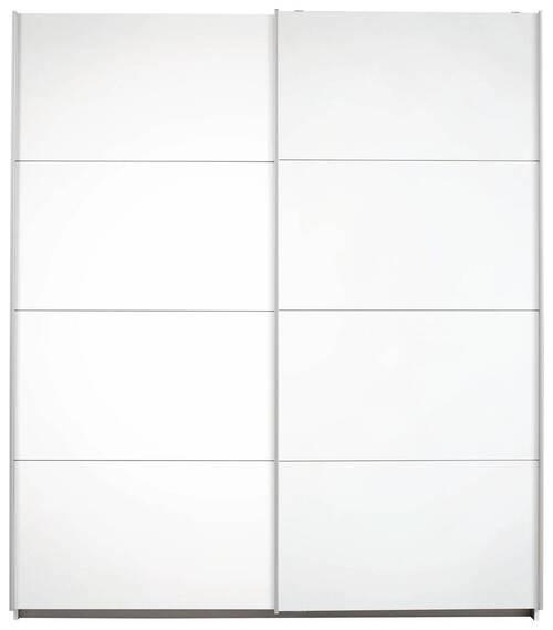 SKRIŇA S POS. DVER. – HOR.VED, biela, 226/210/62 cm - biela/hliníková, Konventionell, kov/kompozitné drevo (226/210/62cm) - MID.YOU