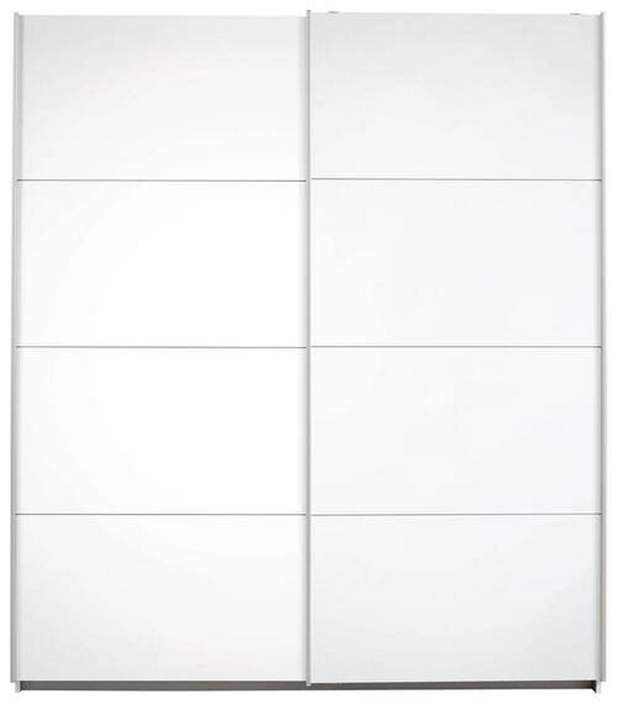 SKRIŇA S POS. DVER. – HOR.VED, biela, 226/210/62 cm - biela/hliníková, Konventionell, kov/kompozitné drevo (226/210/62cm) - MID.YOU