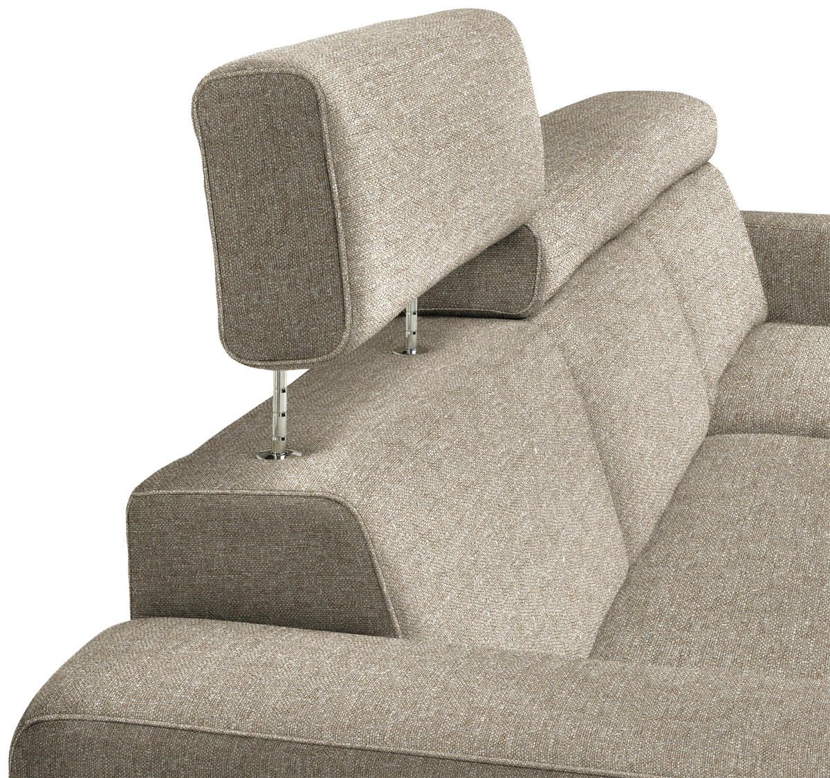 ECKSOFA  in Chenille Sandfarben  316/206 cm  - Sandfarben/Eichefarben, Design, Textil (316/206cm) - Sedda