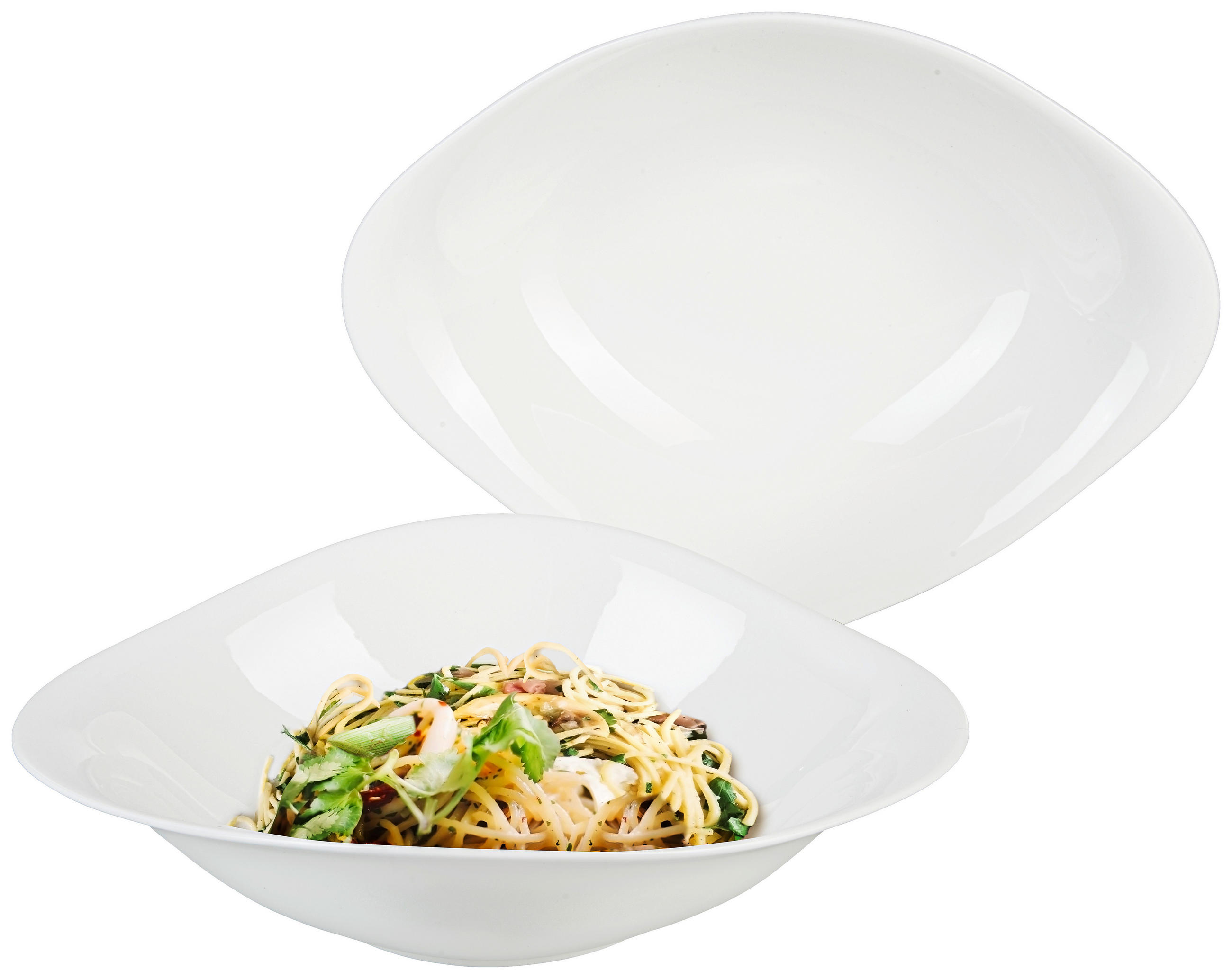 PASTATELLERSET Villeroy & boch, Vapiano 2-teilig  - Weiß, Design, Keramik (27/20cm) - Villeroy & Boch