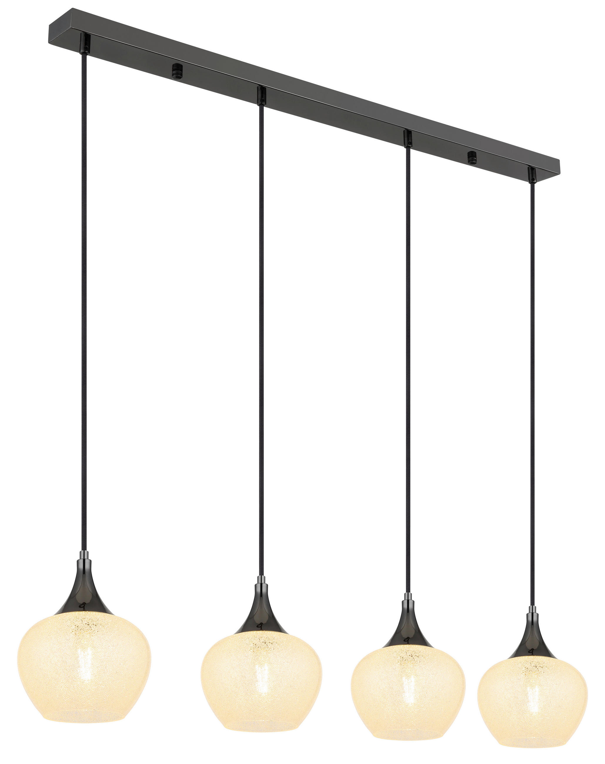 HÄNGELEUCHTE 99/18/120 cm - Klar/Chromfarben, Konventionell, Glas/Kunststoff (99/18/120cm) - Globo