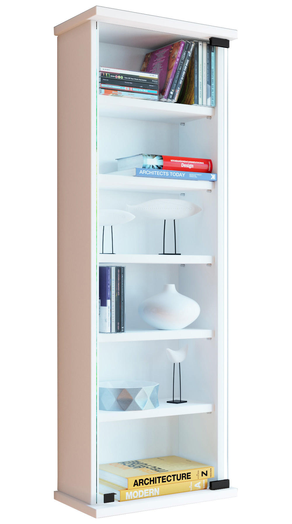 CD-HYLLA 31/91,5/18 cm  - bokfärgad, Klassisk, trämaterial/glas (31/91,5/18cm) - MID.YOU