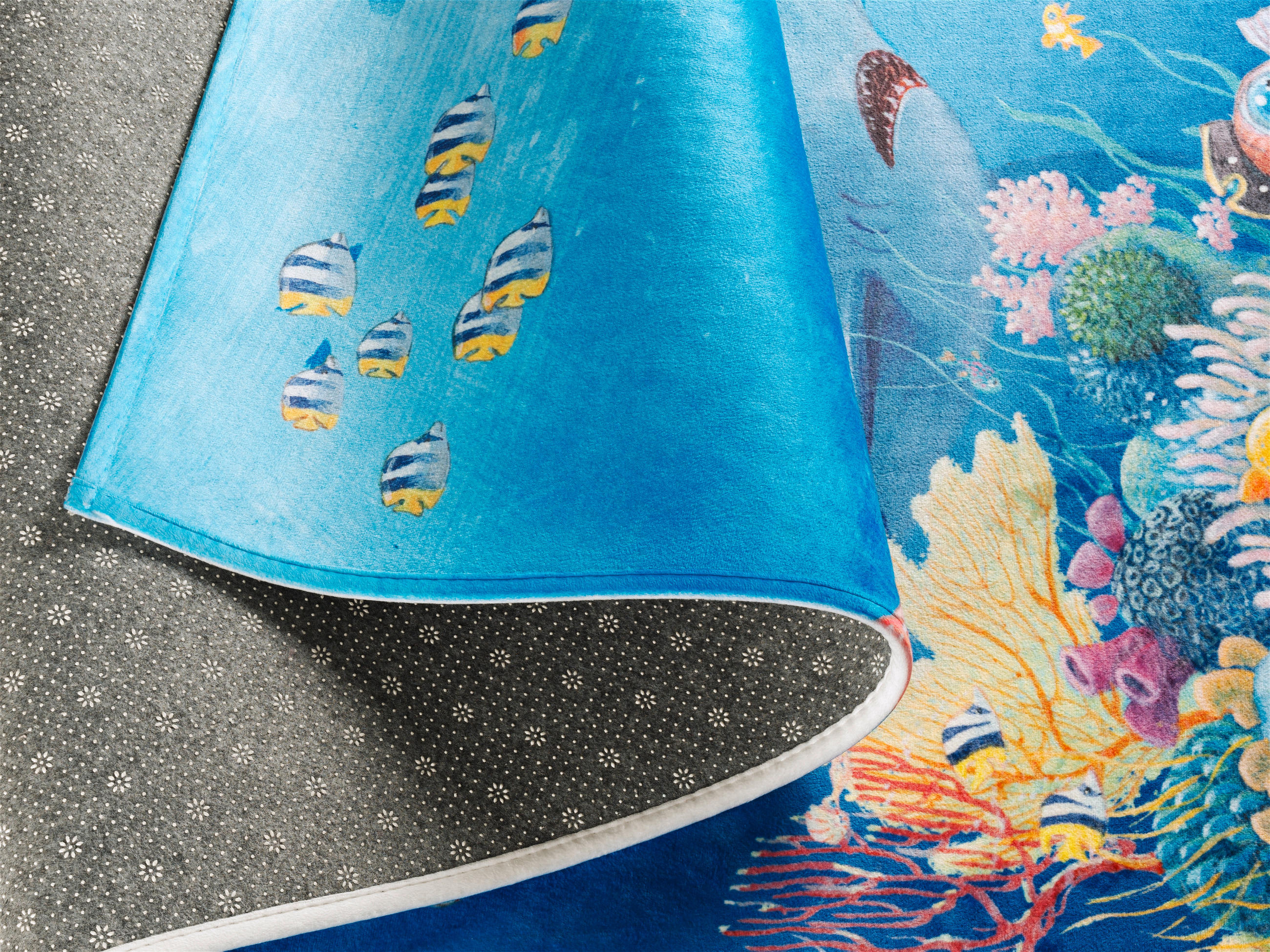 KINDERTEPPICH 100/160 cm Captn Sharky  - Blau/Dunkelblau, Trend, Kunststoff/Textil (100/160cm)