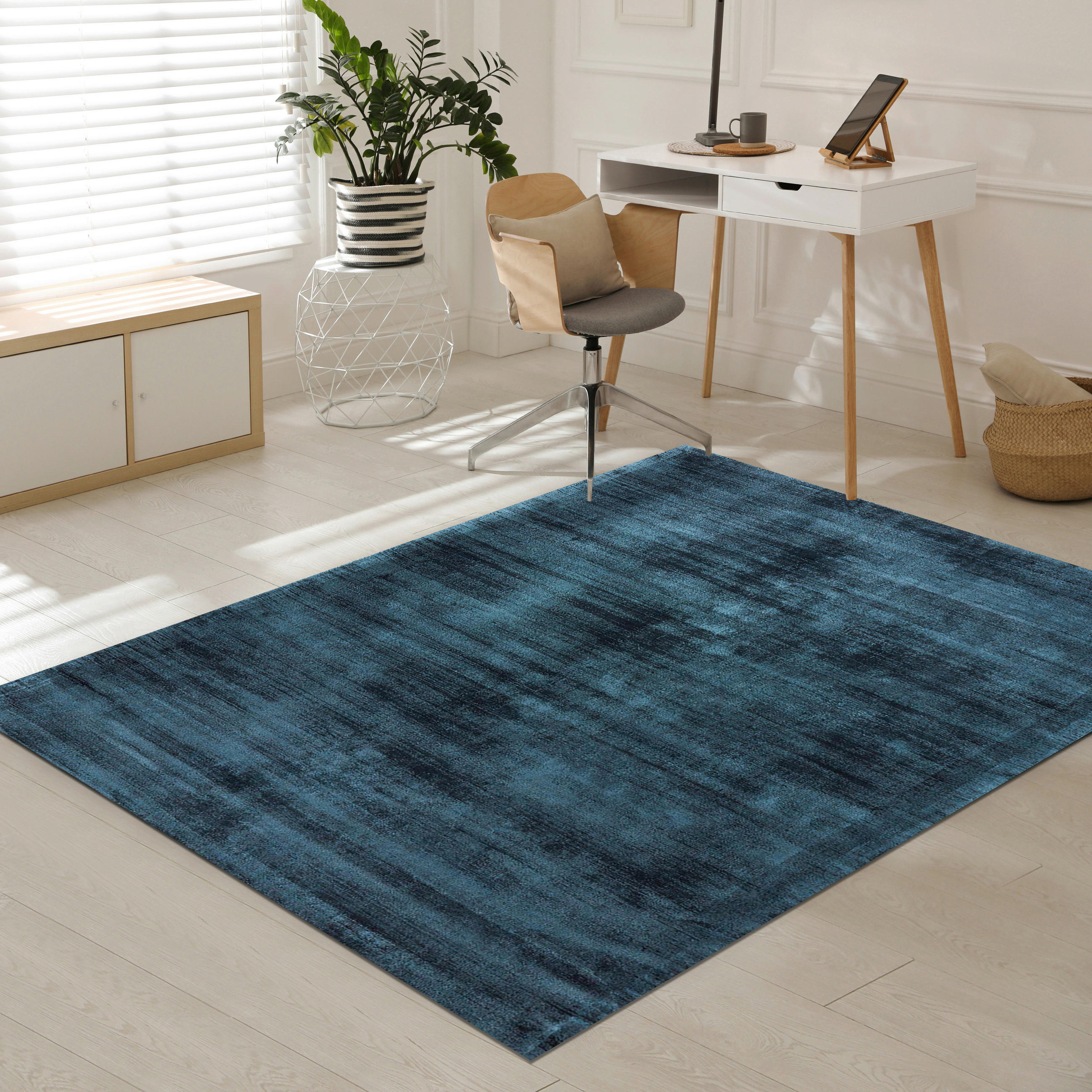 TEPPICH 195/300 cm Berlin Petrol  - Petrol, Basics, Textil (195/300cm)