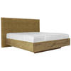 BOXSPRINGBETT 180/200 cm  in Goldfarben, Wildeiche  - Wildeiche/Goldfarben, Natur, Holz/Textil (180/200cm) - Valnatura