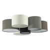 DECKENLEUCHTE PASTORE 99/28,5 cm   - Schwarz/Braun, Design, Textil/Metall (99/28,5cm) - Eglo