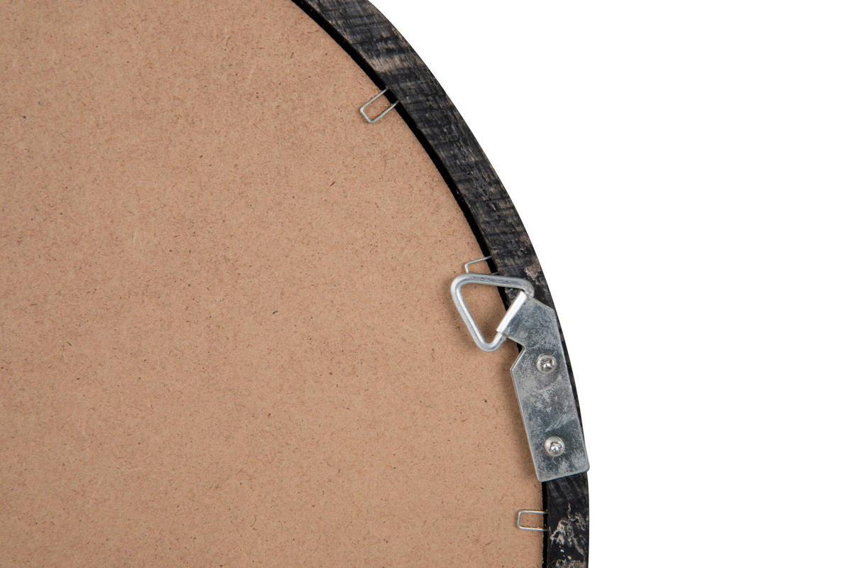 ZIDNO OGLEDALO  40/40/5,6 cm     - crna, Lajfstajl, staklo/pločasti materijal (40/40/5,6cm) - Xora