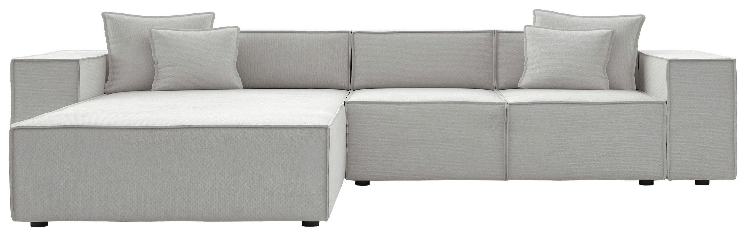 Milino Ecksofa Grau 265x180 cm