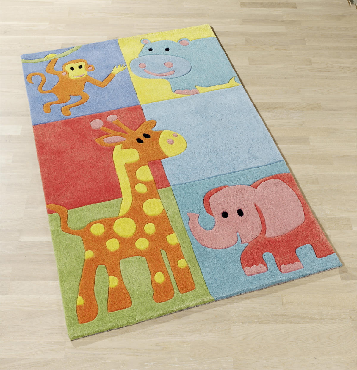 KINDERTEPPICH 80/150 cm BC Kids  - Blau/Gelb, Trend, Naturmaterialien/Textil (80/150cm) - Ben'n'jen