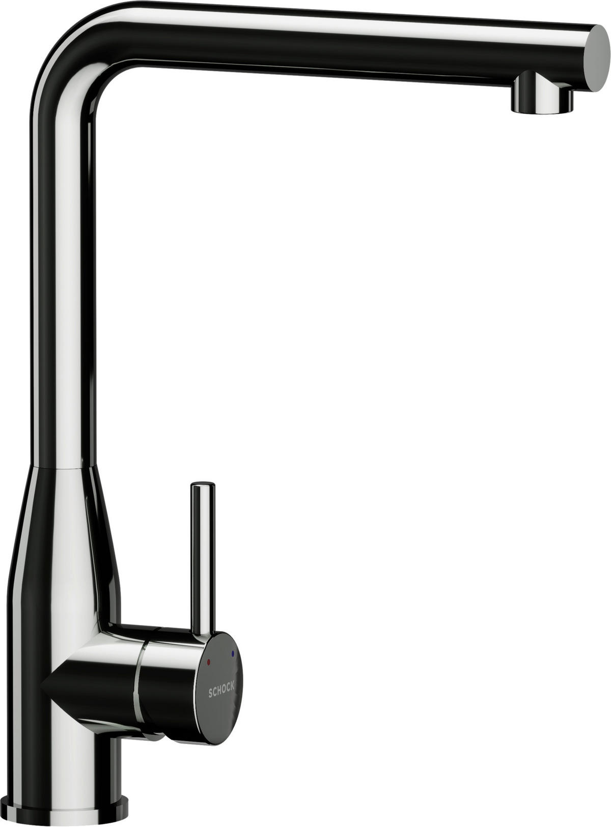 KÜCHENARMATUR Keto / 518000GUM  - Schwarz Hochglanz, Basics, Metall (5/32,5/20,5cm) - Schock