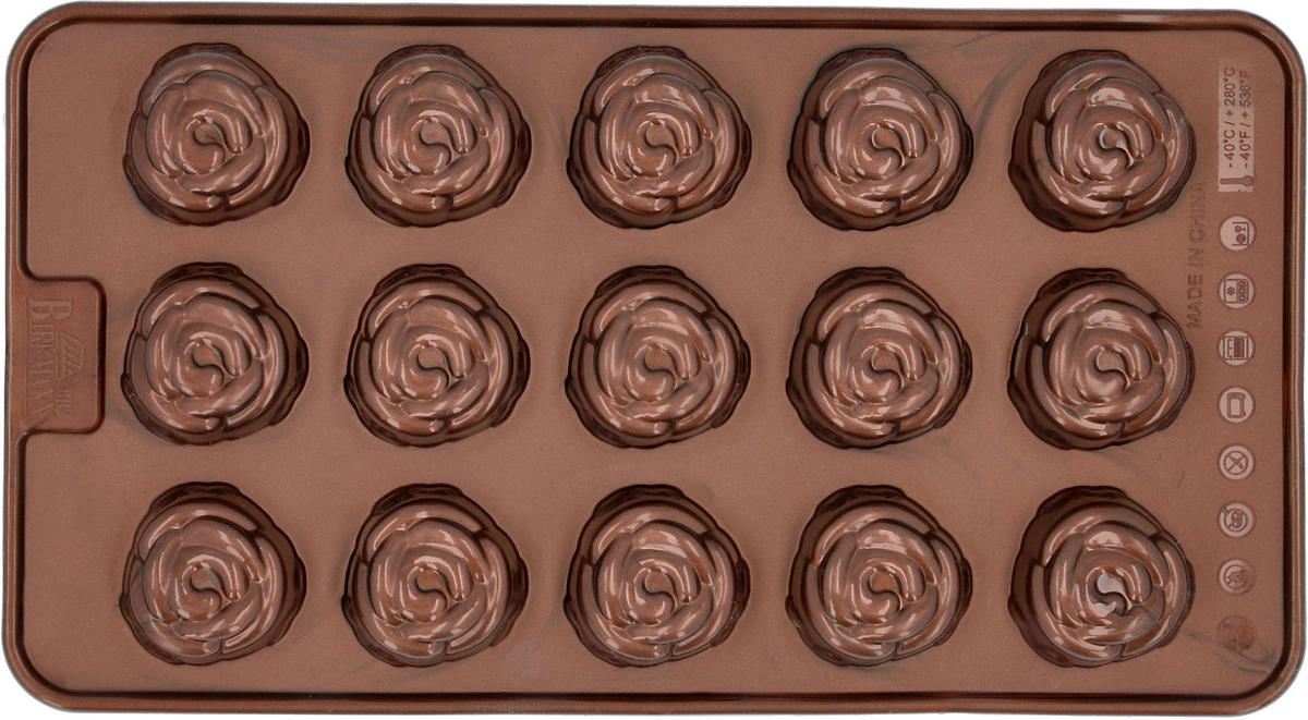 PRALINEN-BACKFORM  - Braun, KONVENTIONELL, Kunststoff (11,7/21,2/1,83cm) - Bitz