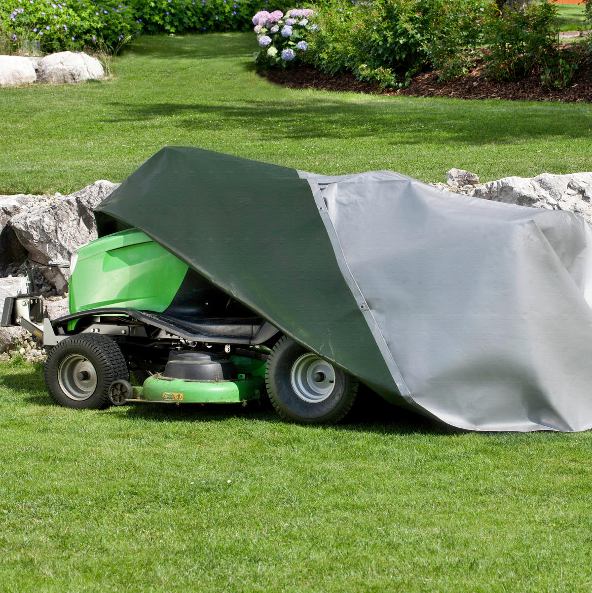 SCHUTZPLANE  - Silberfarben/Grün, Basics (1000/1200cm)