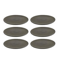 SPEISETELLERSET Graubraun 28 cm RAW Forest Brown  - Graubraun, Basics, Keramik (28cm) - Aida