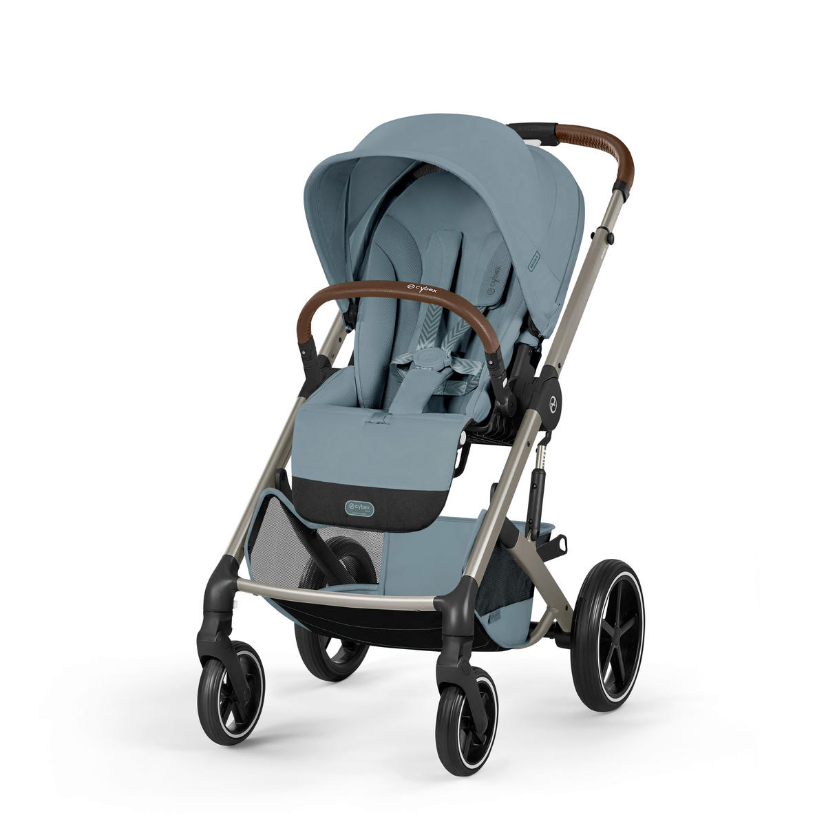 KOMBINIRANA DJEČJA KOLICA  Balios S Lux TPE inkl. Fold-Carrycot  - svijetlo plava/taupe, Basics, tekstil/metal (87/60/108cm) - cybex GOLD