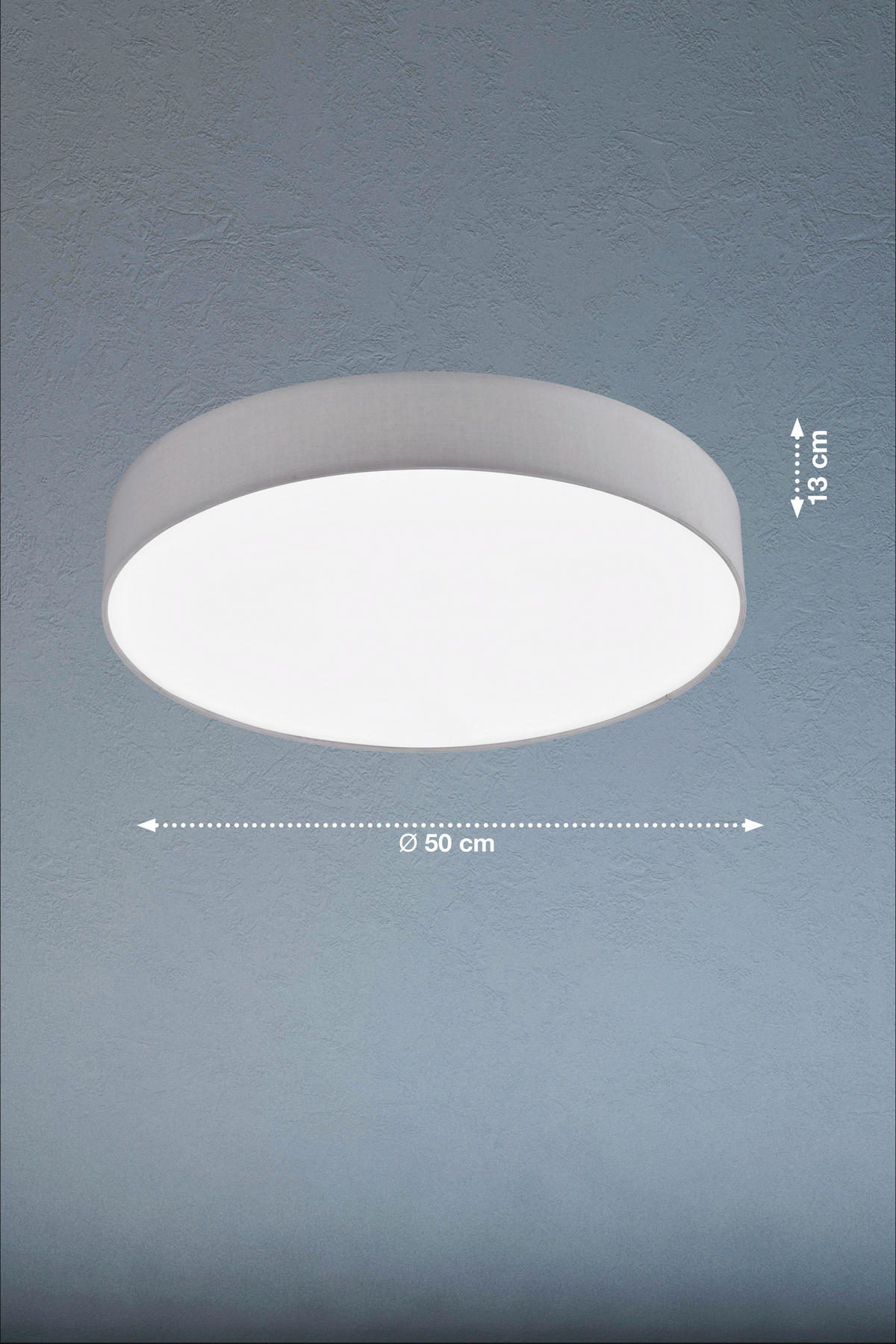 LED-DECKENLEUCHTE Pina 50/13 cm   - Weiß, Basics, Kunststoff (50/13cm) - Schöner Wohnen