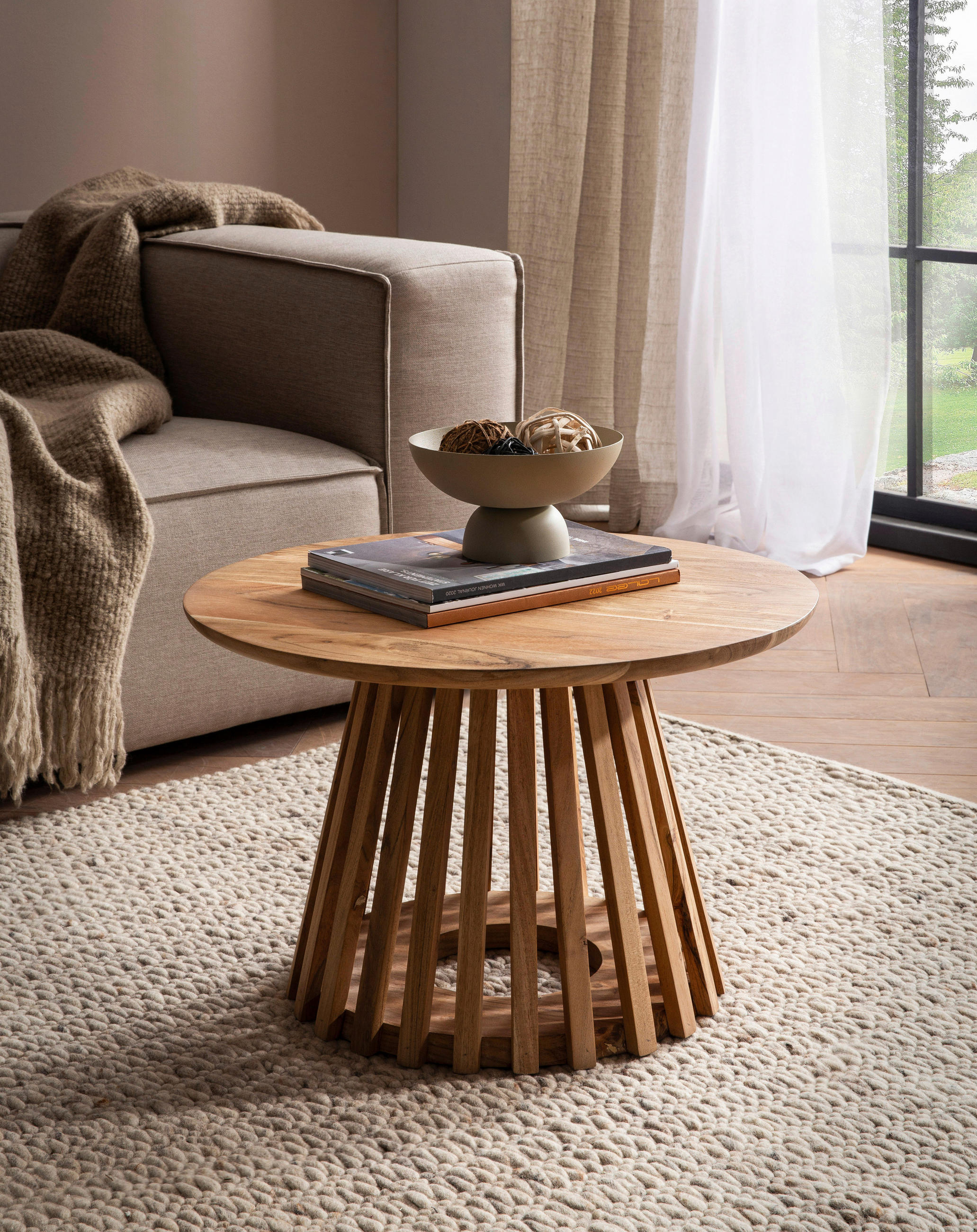 SOFFBORD i trä 60/40 cm  - akaciefärgad, Design, trä (60/40cm) - Livetastic