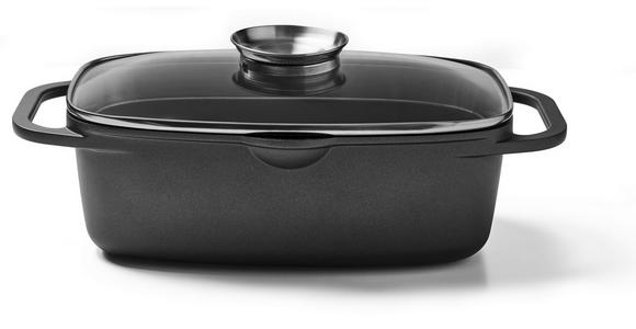 BRÄTER 6 L  - Klar/Edelstahlfarben, Basics, Glas/Metall (33/21,5/11cm) - Homeware Profession.