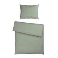 BETTWÄSCHE 2-teilig Flanell 140/200 cm  - Grün, Basics, Textil (140/200cm) - Esposa