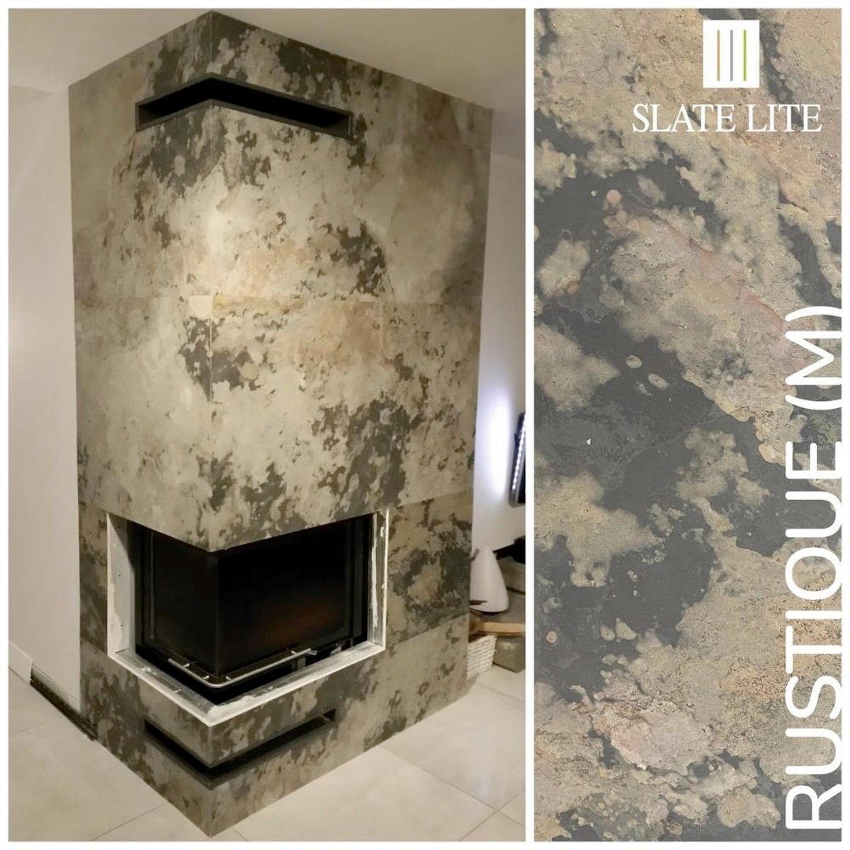 WANDPANEEL Anthrazit, Grau, Schwarz, Sandfarben, Dunkelgrau, Beige  - Sandfarben/Dunkelgrau, Basics, Kunststoff/Stein (122/61cm)