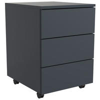 ROLLCONTAINER 39/55/45 cm  - Anthrazit, MODERN, Holzwerkstoff/Kunststoff (39/55/45cm) - MID.YOU