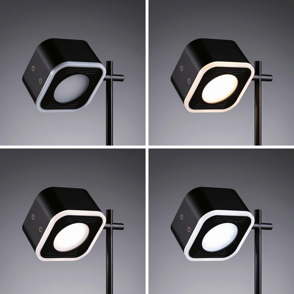 AKKU-TISCHLEUCHTE Varia Magnetic 11/13,8/37,2 cm   - Schwarz, Basics, Kunststoff/Metall (11/13,8/37,2cm) - Paulmann
