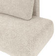 ECKSOFA Beige Flachgewebe Zierkissen, Rückenkissen, Bettkasten, Schlaffunktion, Rücken echt, Liegefläche im Originalstoff  - Beige/Schwarz, KONVENTIONELL, Kunststoff/Textil (145/260cm) - Carryhome