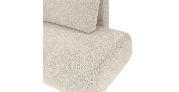 ECKSOFA Beige Flachgewebe Zierkissen, Rückenkissen, Bettkasten, Schlaffunktion, Rücken echt, Liegefläche im Originalstoff  - Beige/Schwarz, KONVENTIONELL, Kunststoff/Textil (145/260cm) - Carryhome