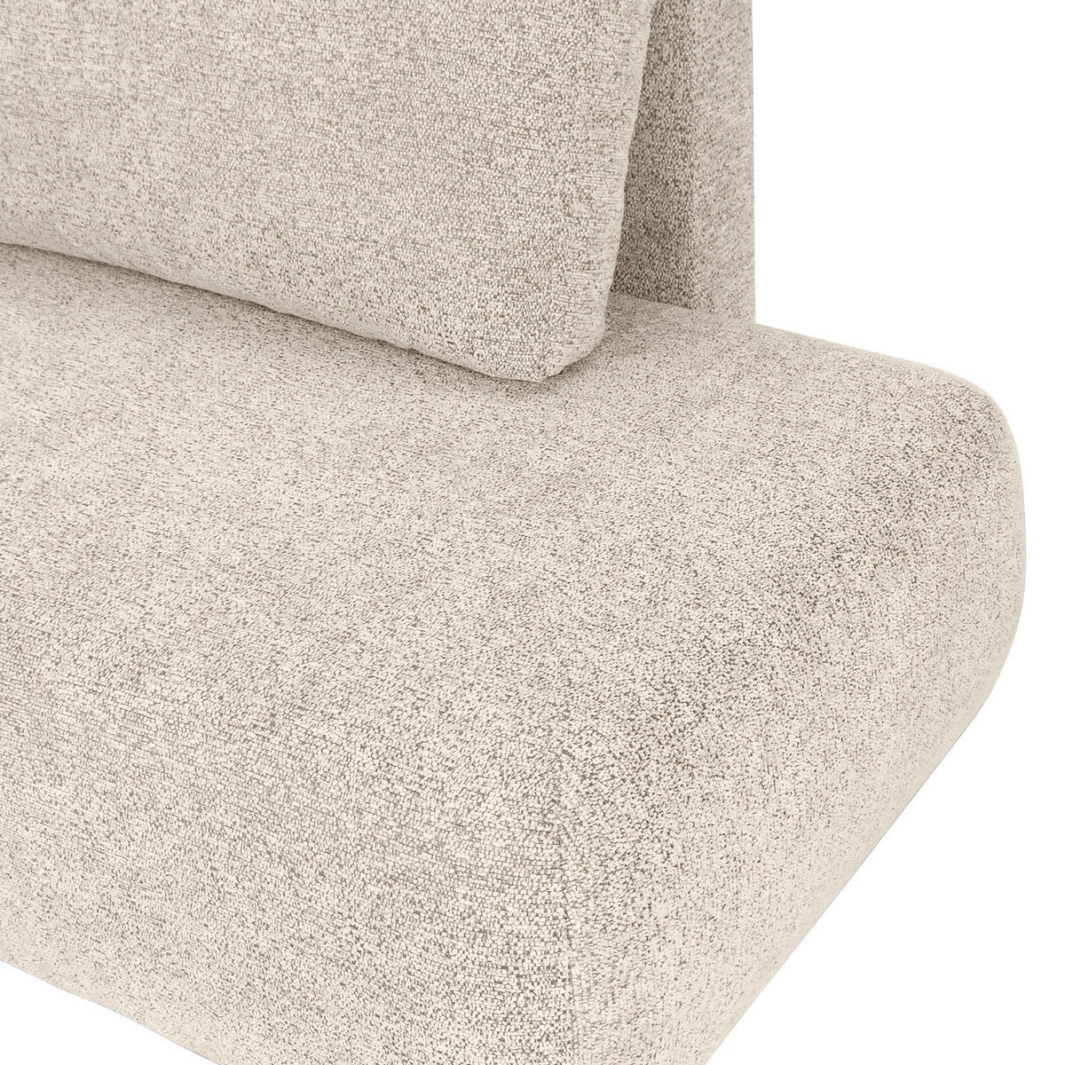 ECKSOFA Beige Flachgewebe Zierkissen, Rückenkissen, Bettkasten, Schlaffunktion, Rücken echt, Liegefläche im Originalstoff  - Beige/Schwarz, KONVENTIONELL, Kunststoff/Textil (145/260cm) - Carryhome