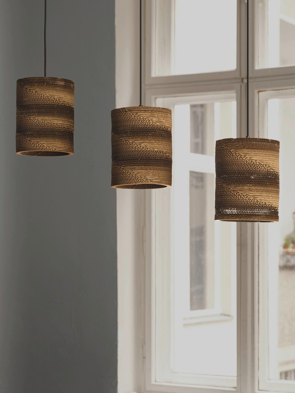 HÄNGELEUCHTE 83/20/130 cm  - Braun, Natur, Karton/Metall (83/20/130cm) - Osram