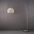BOGENLEUCHTE - Grau, LIFESTYLE, Holz/Metall (45/195cm)