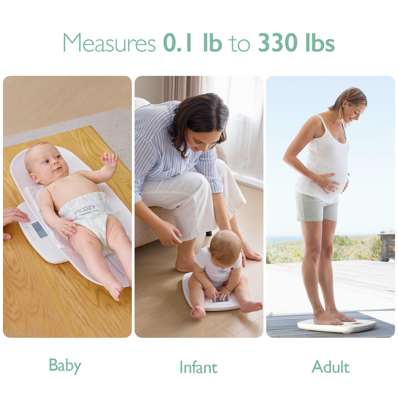 BABYWAAGE  - Weiß, Basics, Kunststoff (18/11,2/5,5cm) - Momcozy