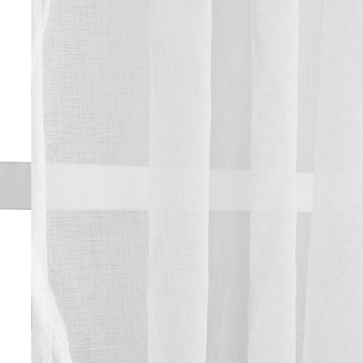 FERTIGVORHANG  transparent   140/280 cm  - Weiß, Basics, Textil (140/280cm)