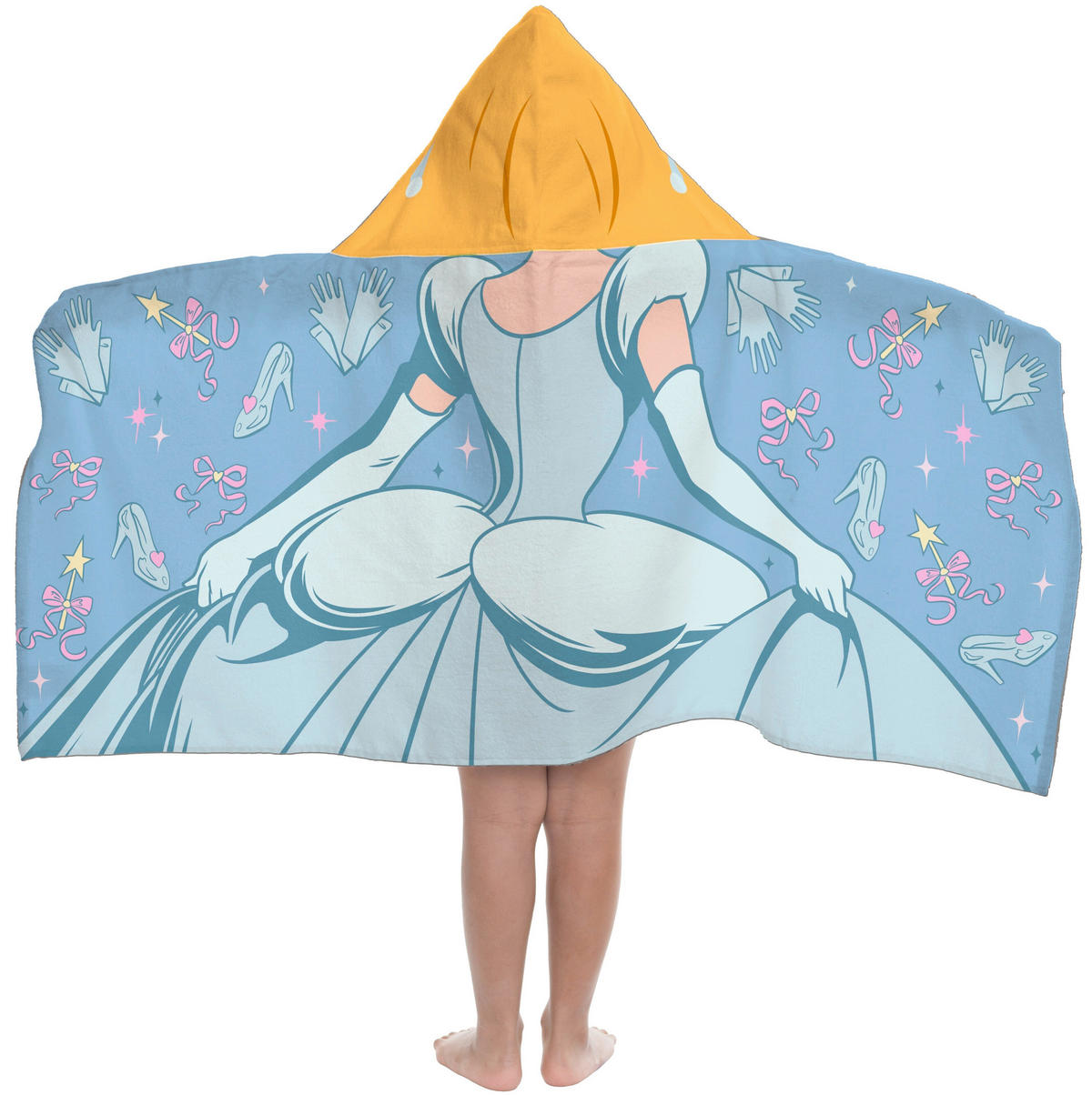 KAPUZENBADETUCH DISNEY PRINCESS 130/56 cm  - Hellblau, Basics, Textil (130/56cm)