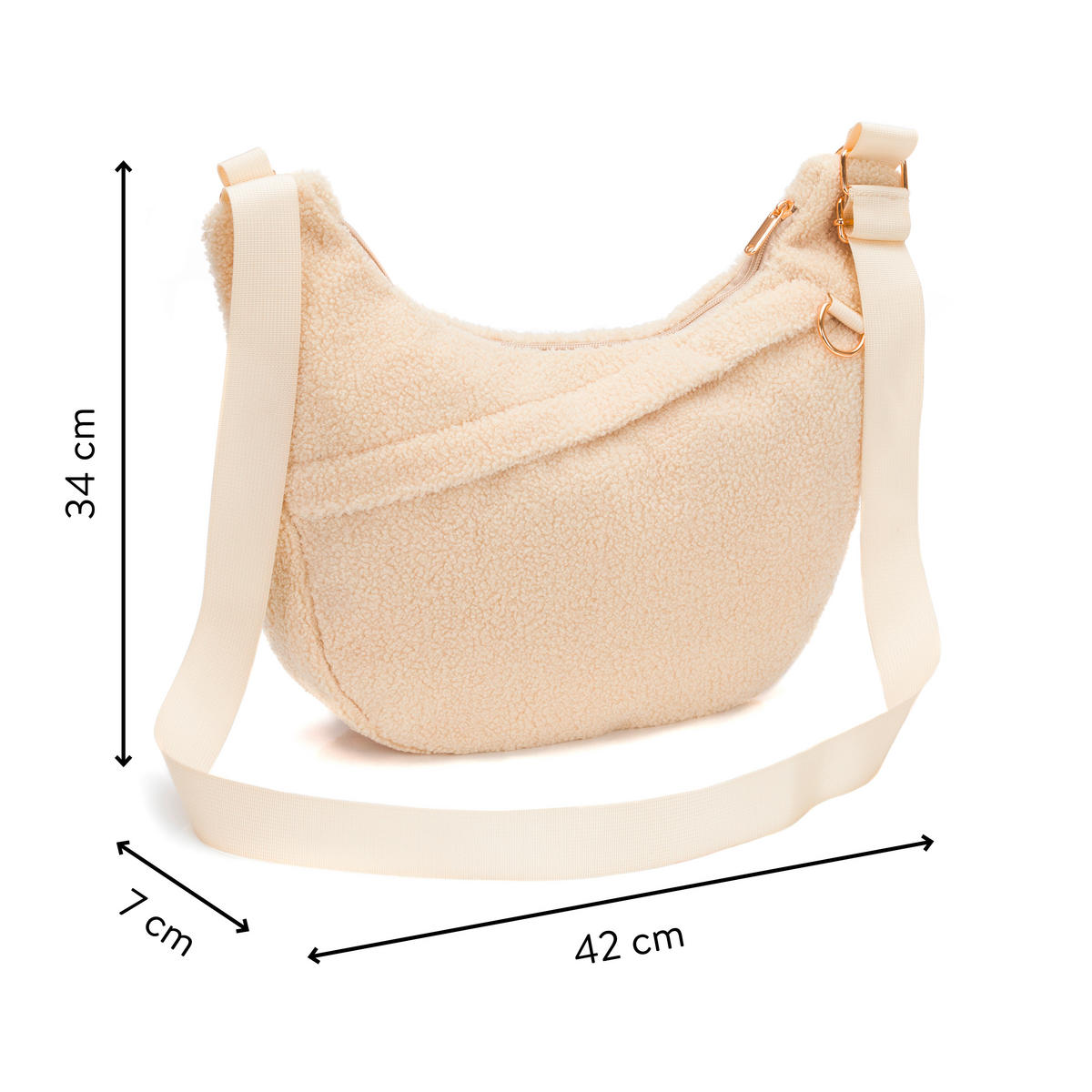 WICKELTASCHE  - Perlmutt/Naturfarben, Basics, Textil (42/7/34cm) - Fillikid