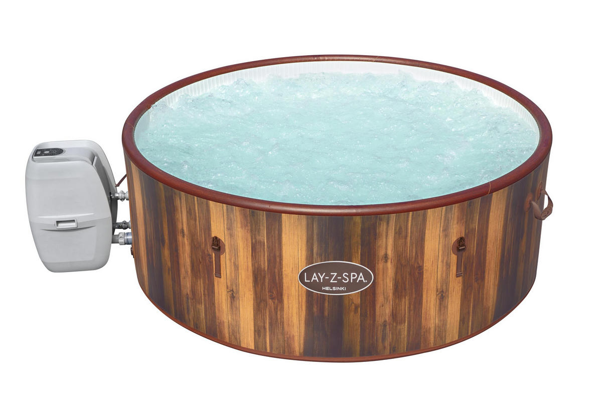 WHIRLPOOL HELSINKI AIRJET 60025 180/66 cm  - Braun/Weiß, Trend, Kunststoff/Metall (180/66cm) - Bestway