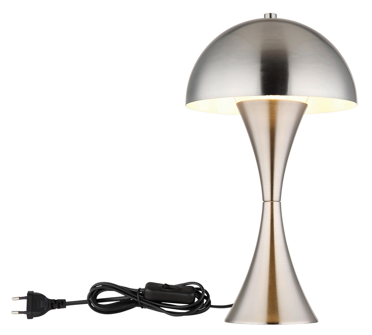 STOLNÍ LAMPA, E27, 20/36,1 cm  - černá/barvy niklu, Design, kov/plast (20/36,1cm) - Globo