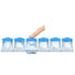 EISWÜRFELFORM - Blau/Transparent, Basics, Kunststoff (22,6/16,5/4,9cm) - Emsa EISWÜRFELFORM - Blau/Transparent, Basics, Kunststoff (22,6/16,5/4,9cm) - Emsa