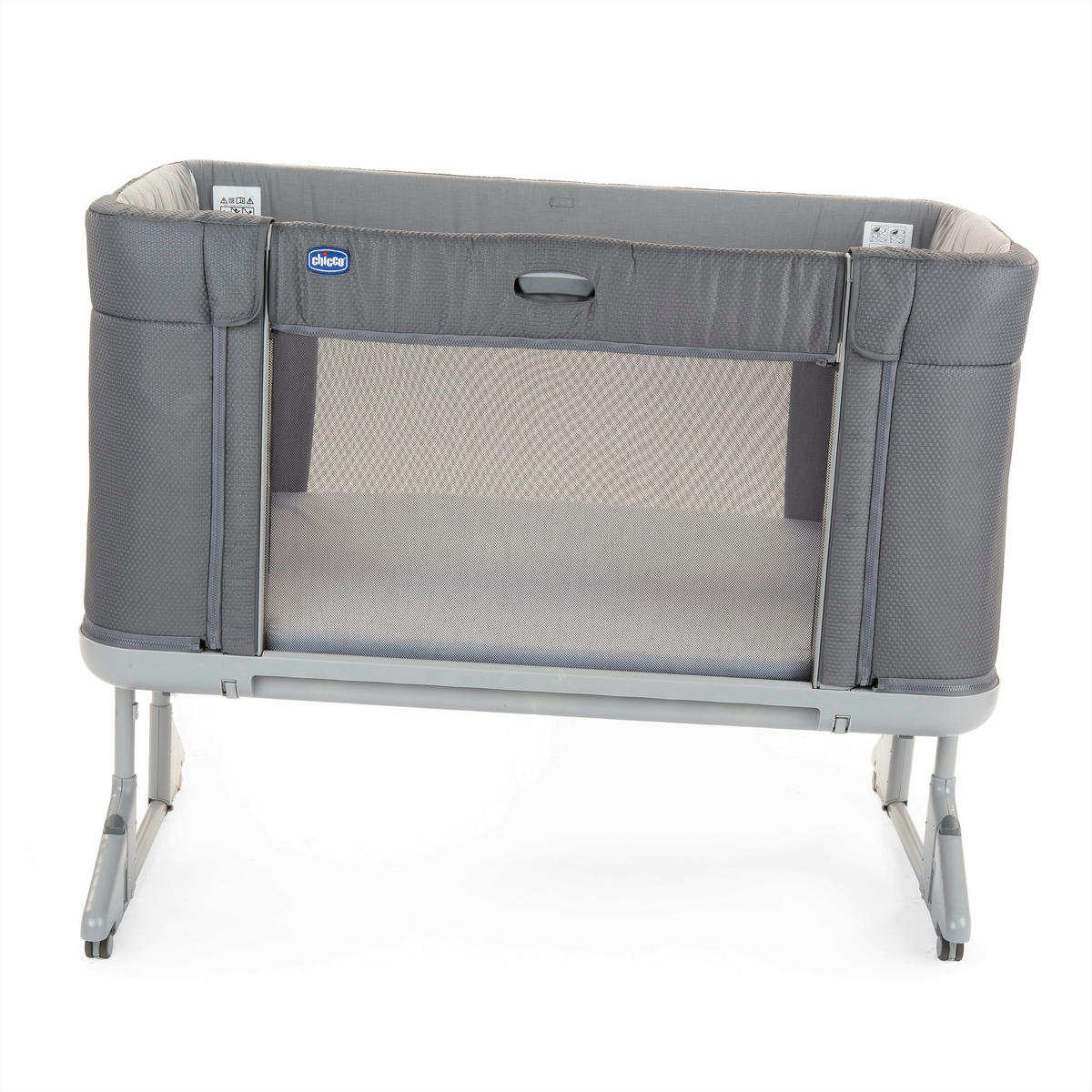 BEISTELLBETT NEXT2ME FOREVER  - Grau, Basics, Textil/Metall (121/91,1/73,8cm) - Chicco