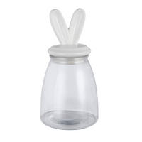 RECIPIENT DEPOZITARE ALIMENTE  1,2 l  - alb/străveziu, Lifestyle, ceramică/plastic (13/24,5cm)