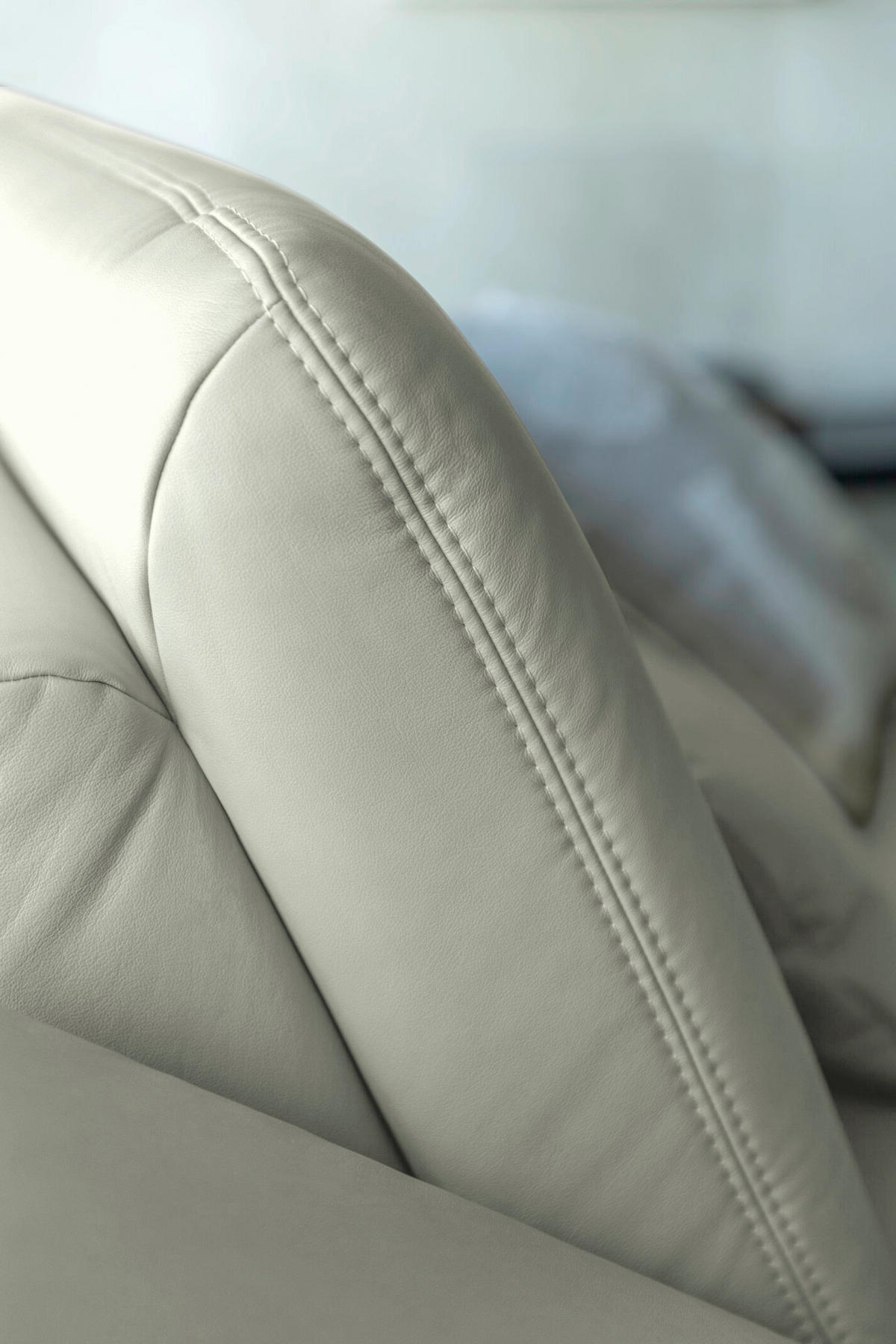 ECKSOFA Echtleder Silberfarben  - Silberfarben/Schwarz, Konventionell, Leder/Metall (301/180cm) - Joop!