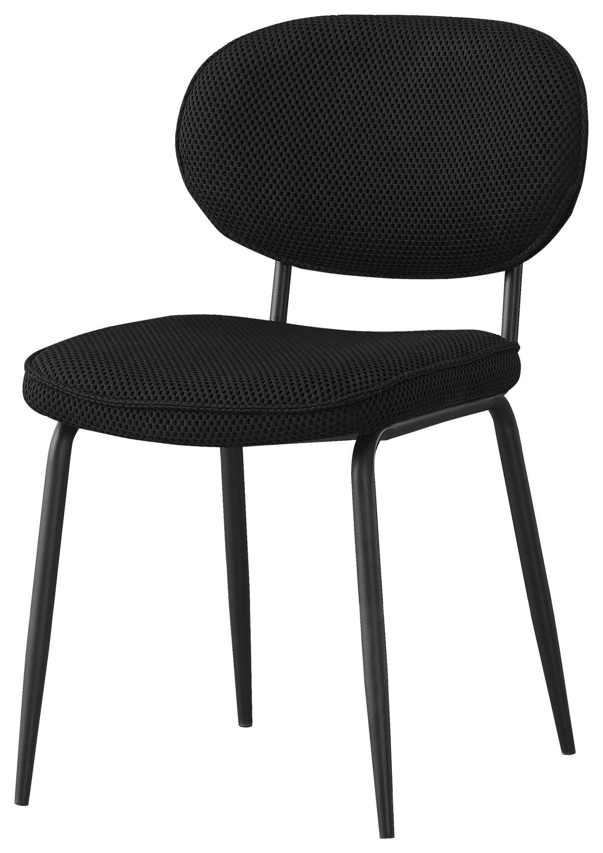ŽIDLE, černá - černá, Konvenční, kov/textil (49/80,5/62,5cm) - Boxxx