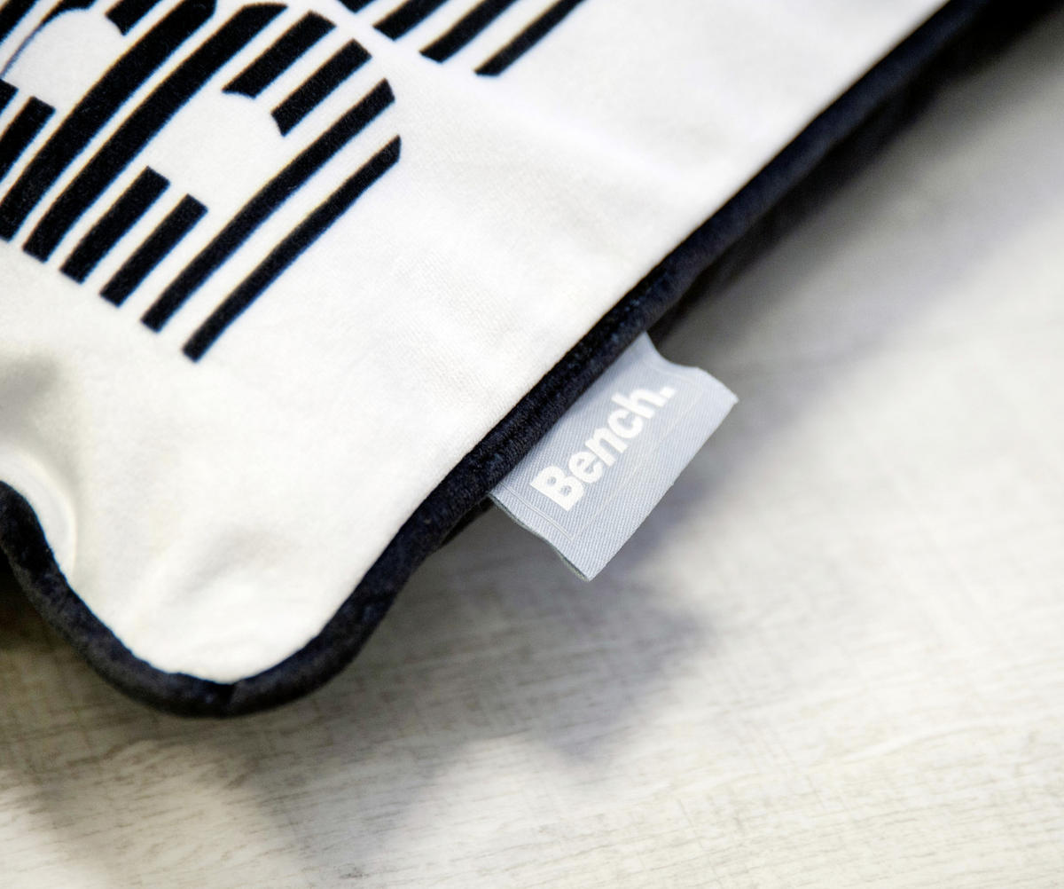 KISSENHÜLLE 50/50 cm  - Schwarz/Weiß, KONVENTIONELL, Textil (50/50cm) - Bench
