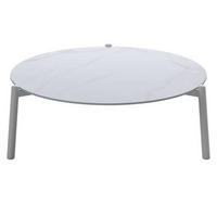 GARTENBEISTELLTISCH 80/80/28,5 cm Metall, Keramik  - Weiß, MODERN, Keramik/Metall (80/80/28,5cm) - Ambia Garden