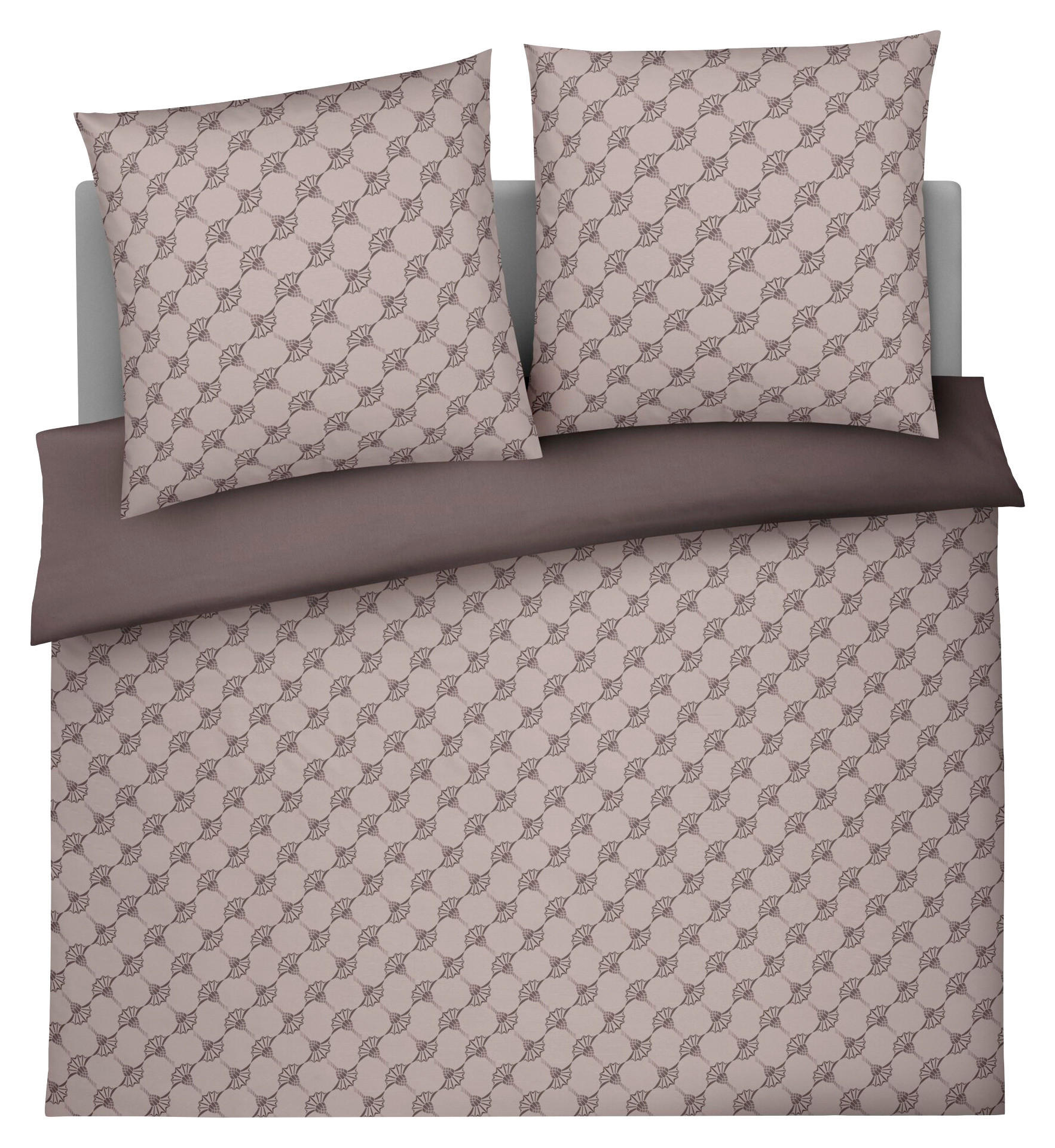 WENDEBETTWÄSCHE Cornflower Double Makosatin 200/200 cm  - Taupe, Design, Textil (200/200cm) - Joop!