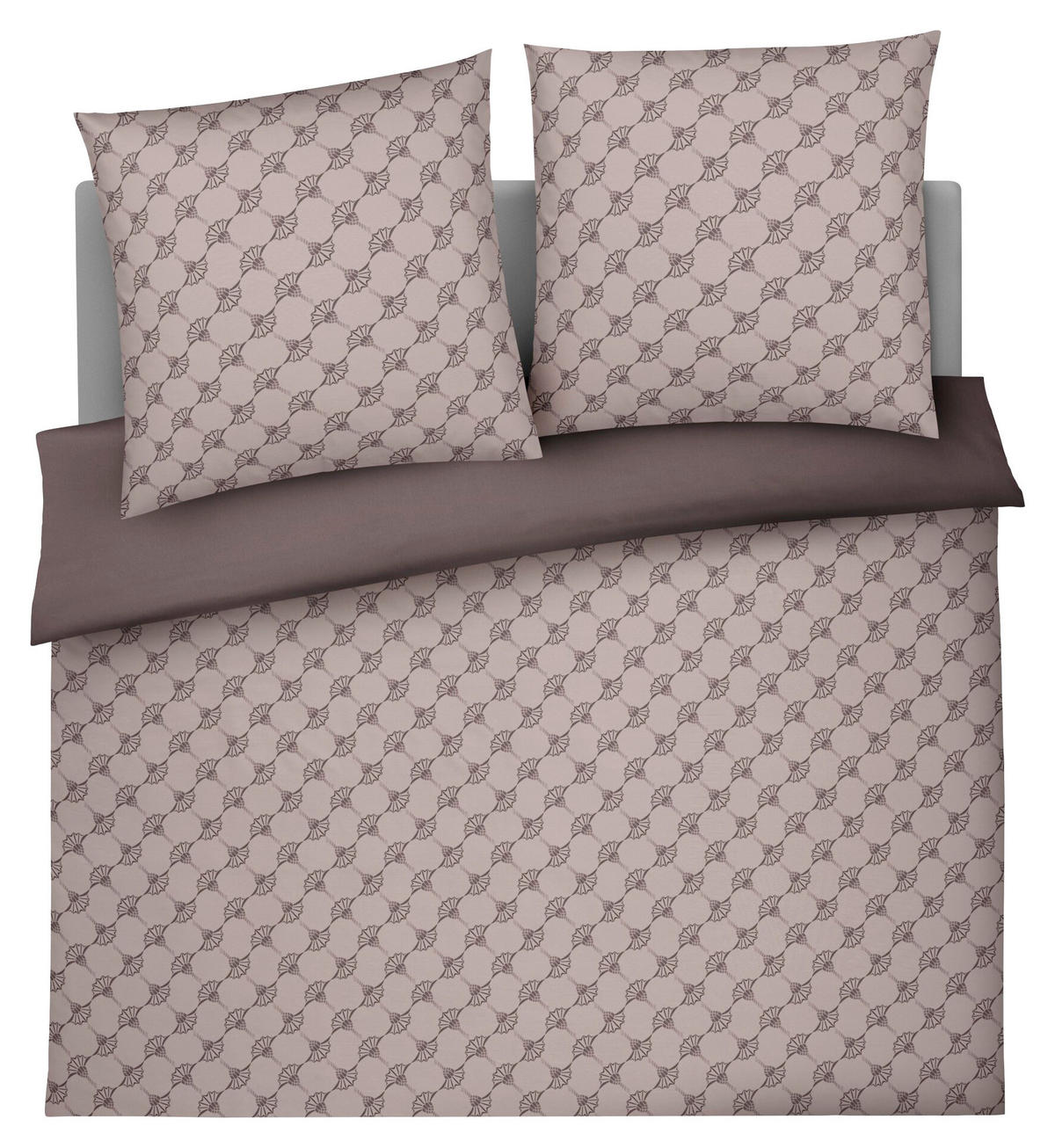 WENDEBETTWÄSCHE Cornflower Double Makosatin 200/200 cm  - Taupe, Design, Textil (200/200cm) - Joop!