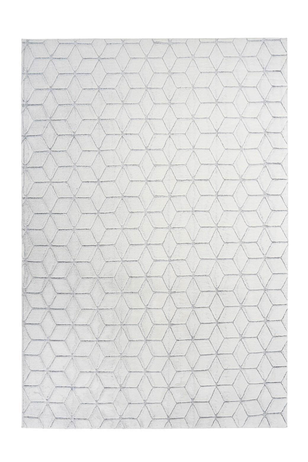 TEPPICH 80/150 cm Vivica 125 Weiß / Anthrazit Anthrazit, Weiß  - Anthrazit/Weiß, KONVENTIONELL, Textil (80/150cm)