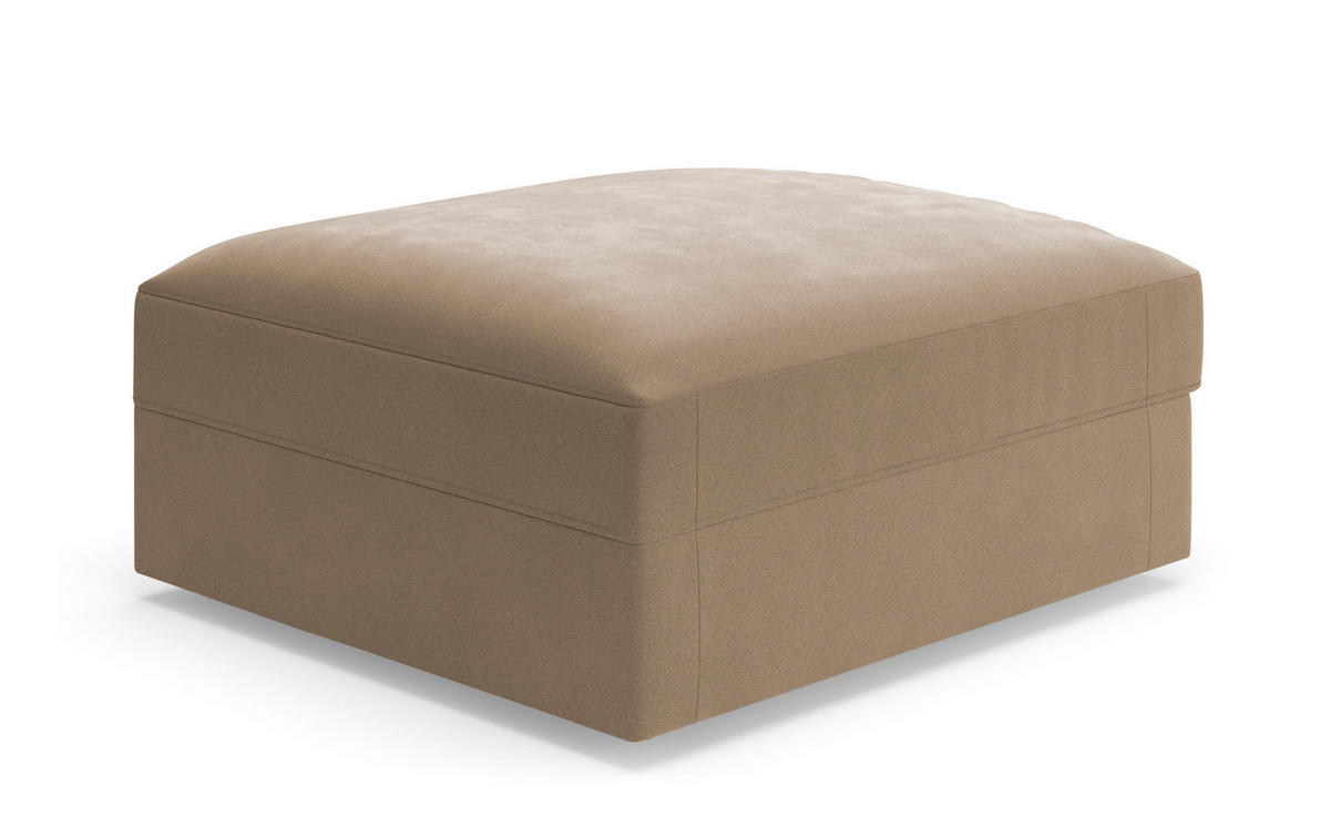 SOFAELEMENT FABIO E Mikrofaser Braun  - Schwarz/Braun, MODERN, Kunststoff/Textil (95/46/108cm) - Sit & More