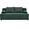 SCHLAFSOFA Velours Grün  - Schwarz/Grün, Design, Kunststoff/Textil (197/90/83cm) - MID.YOU